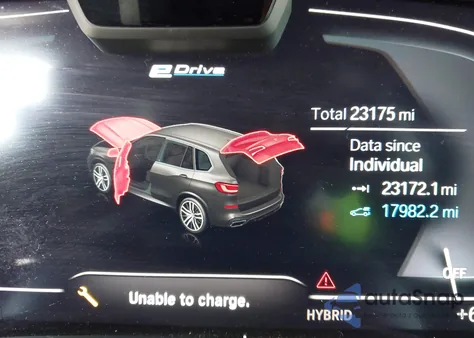 2022 BMW X5 Phev xDrive45E from USA, damaged, VIN 5UXTA6C04N9K75011